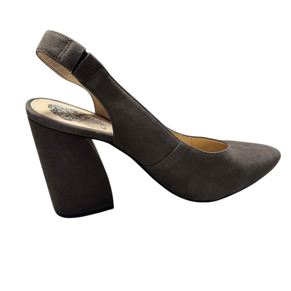 Vince Camuto New VINCE CAMUTO Tashinta Pointed-Toe Block High-Heel Suede Size US 9.5 / IT 39.5 - 9 Thumbnail