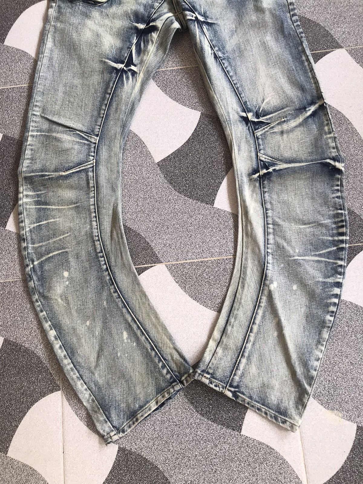 If Six Was Nine × Japanese Brand × PPFM PPFM Curved Washed Denim Size US 32 / EU 48 - 4 Thumbnail