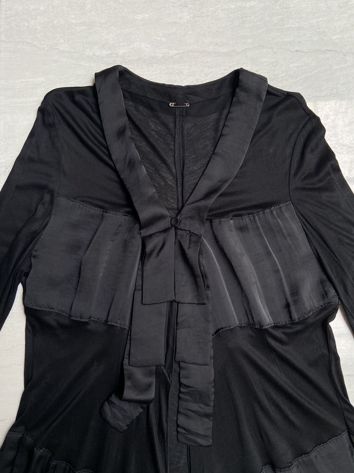 Designer × Hiroko Koshino Homme × Japanese Brand HIROKO KOSHINO BIS Black Cardigan/Outer Size US XS / EU 42 / 0 - 3 Thumbnail