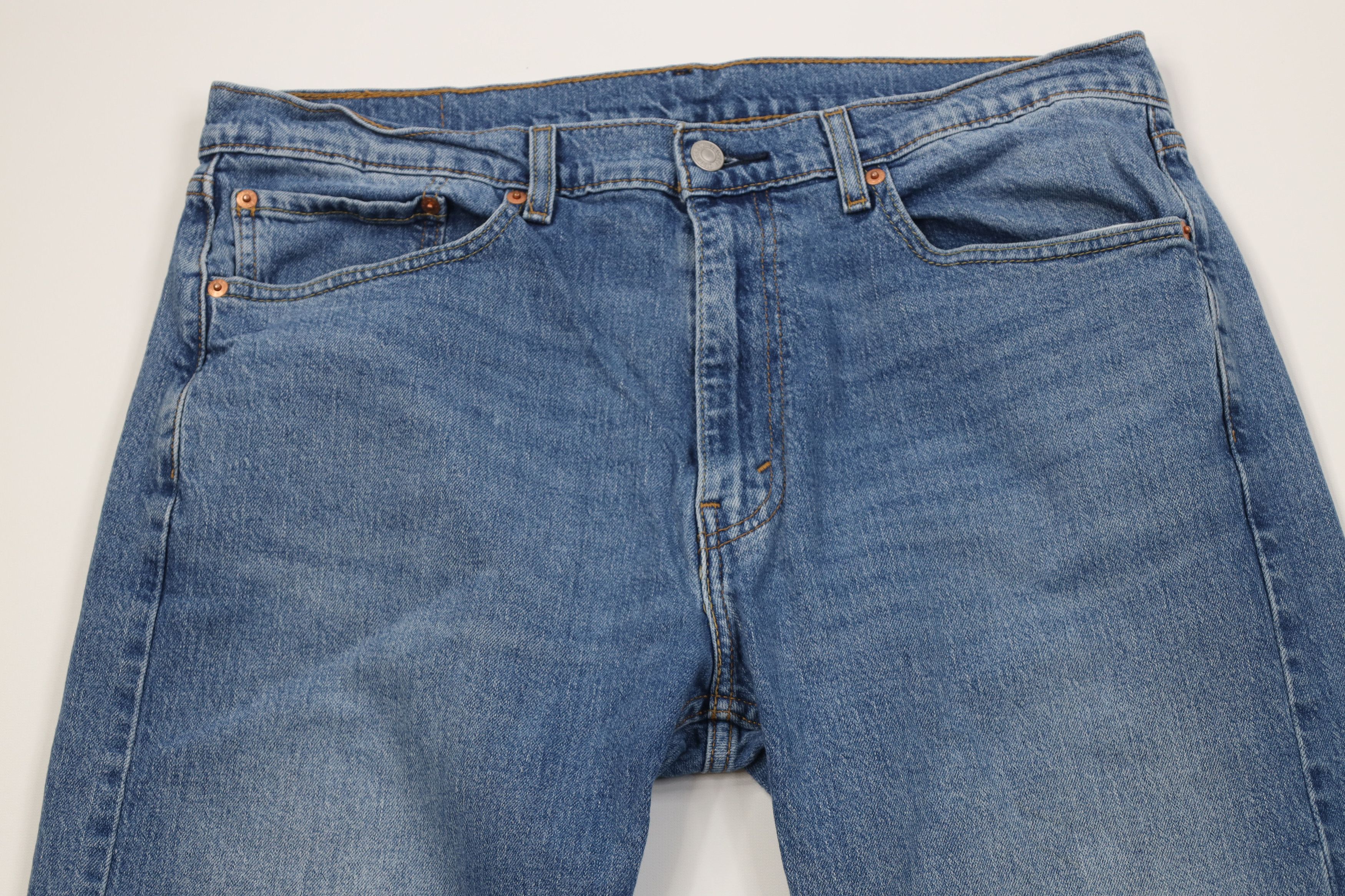 Levi's Vintage Y2K Levis 505 Regular Straight Leg Denim Jeans Blue Size US 36 / EU 52 - 2 Thumbnail