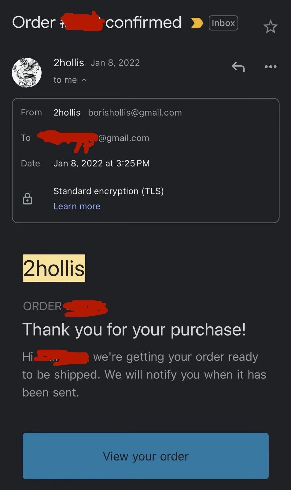 Rap Tees 2HOLLIS THE JARL (2022) ARCHIVE MERCH Size US XL / EU 56 / 4 - 3 Thumbnail