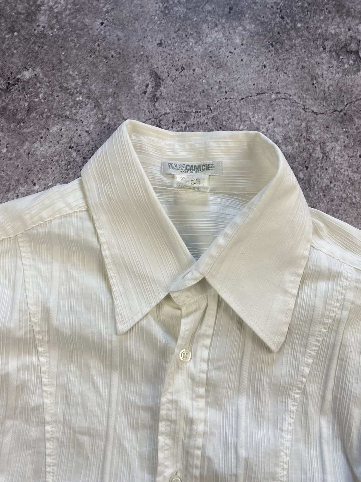 Designer × Japanese Brand × Vintage Made In Italy Nara Chamiche Silk Shirt Medium Abstract Size US L / EU 52-54 / 3 - 3 Thumbnail