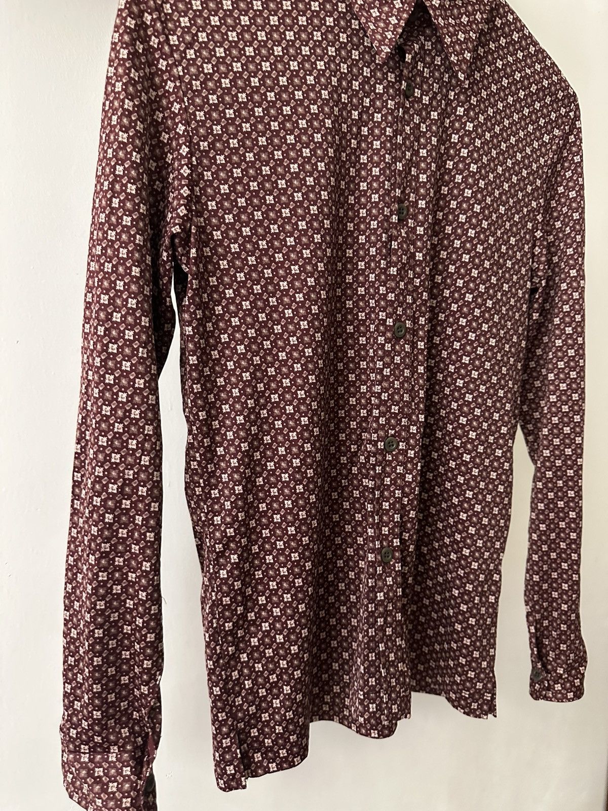 Japanese Brand × Tornado Mart Tornado Mart Maroon Floral Button Up Size US M / EU 48-50 / 2 - 3 Thumbnail