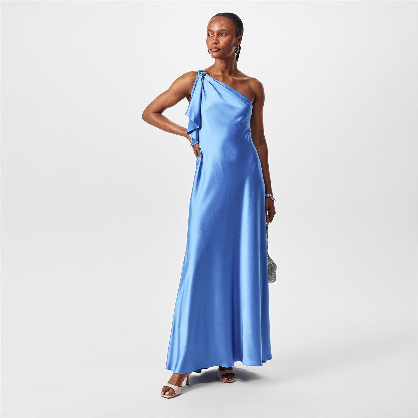 Lauren Ralph Lauren o1g2r1mq0825 Elzira Gown in Sky Blue Size L / US 10 / IT 46 - 6 Thumbnail