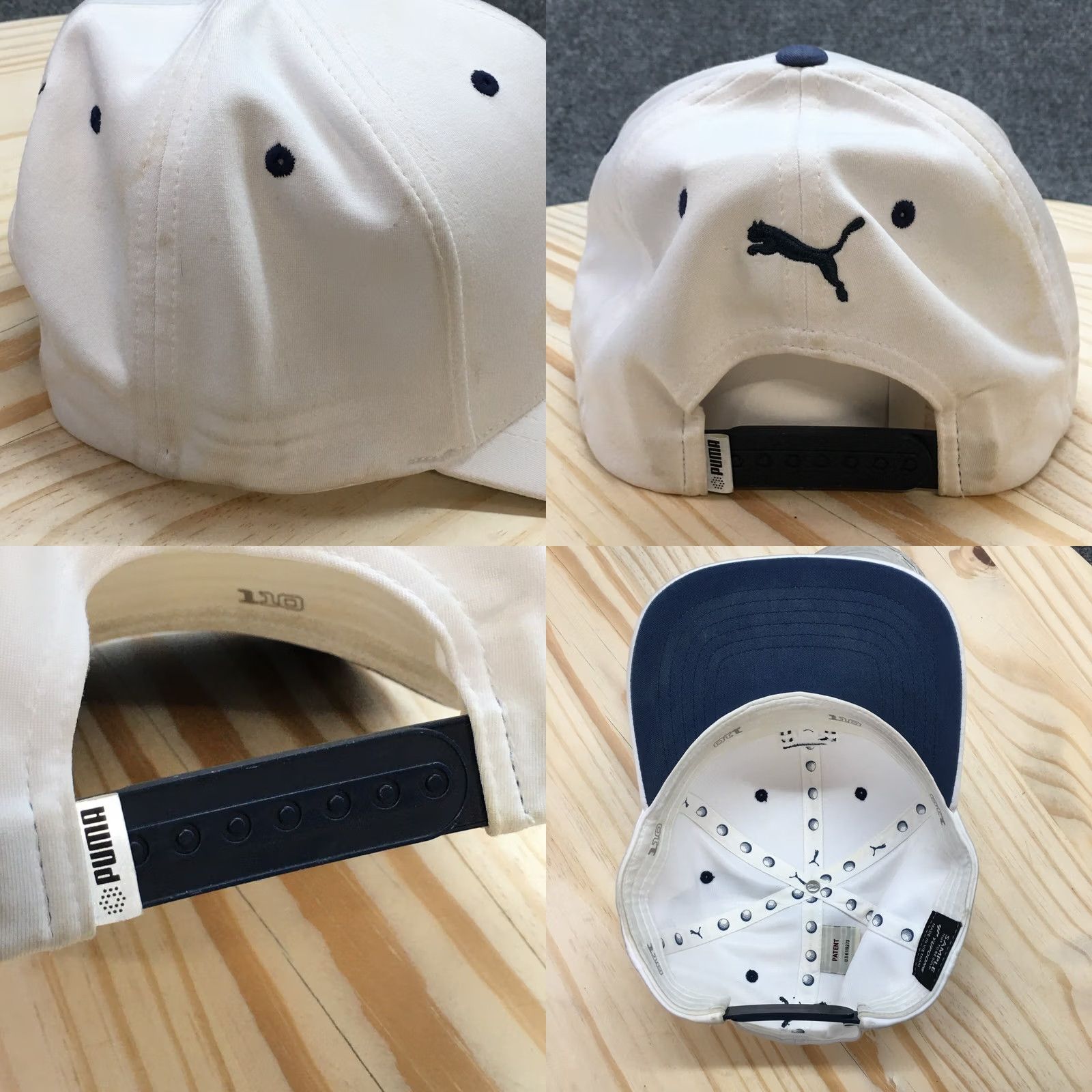 Vintage Puma Yupoong Baseball Cap Mens White OS Adjustable Curved Brim Embroidered Logo Size ONE SIZE - 8 Thumbnail
