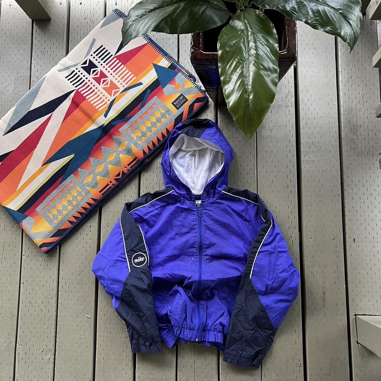 Nike Vintage Nike Windbreaker sweatshirt Hooded FullZip Lined 90s Size US M / EU 48-50 / 2 - 3 Thumbnail