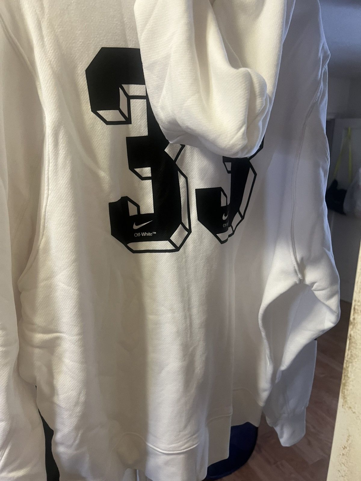 Nike × Off-White Nike Off-White Virgil white hoodie large Size US L / EU 52-54 / 3 - 2 Thumbnail