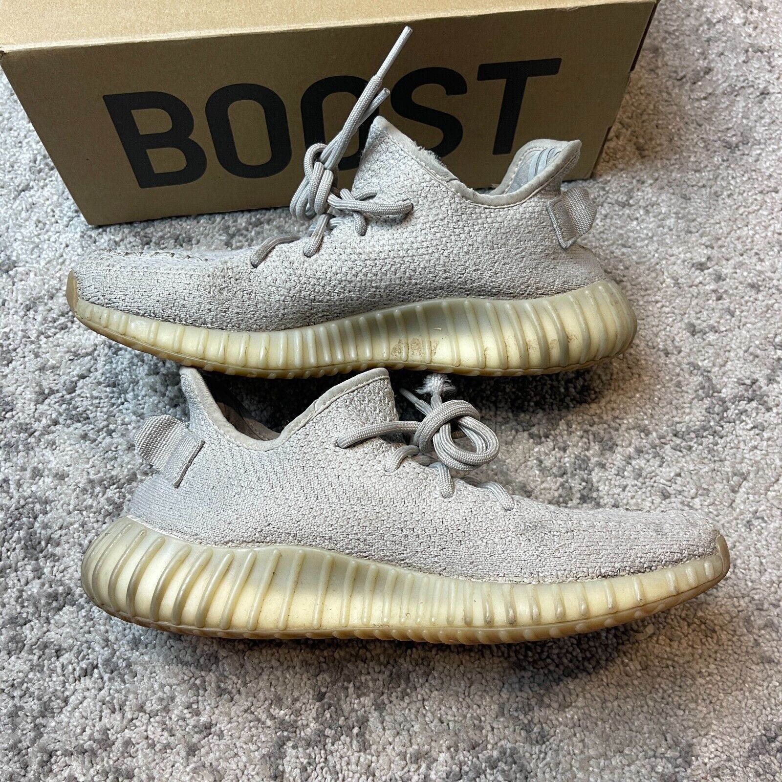 Adidas Size 8 - adidas Yeezy Boost 350 V2 Low Sesame Pre Owned S1 Size US 8 / EU 41 - 2 Thumbnail
