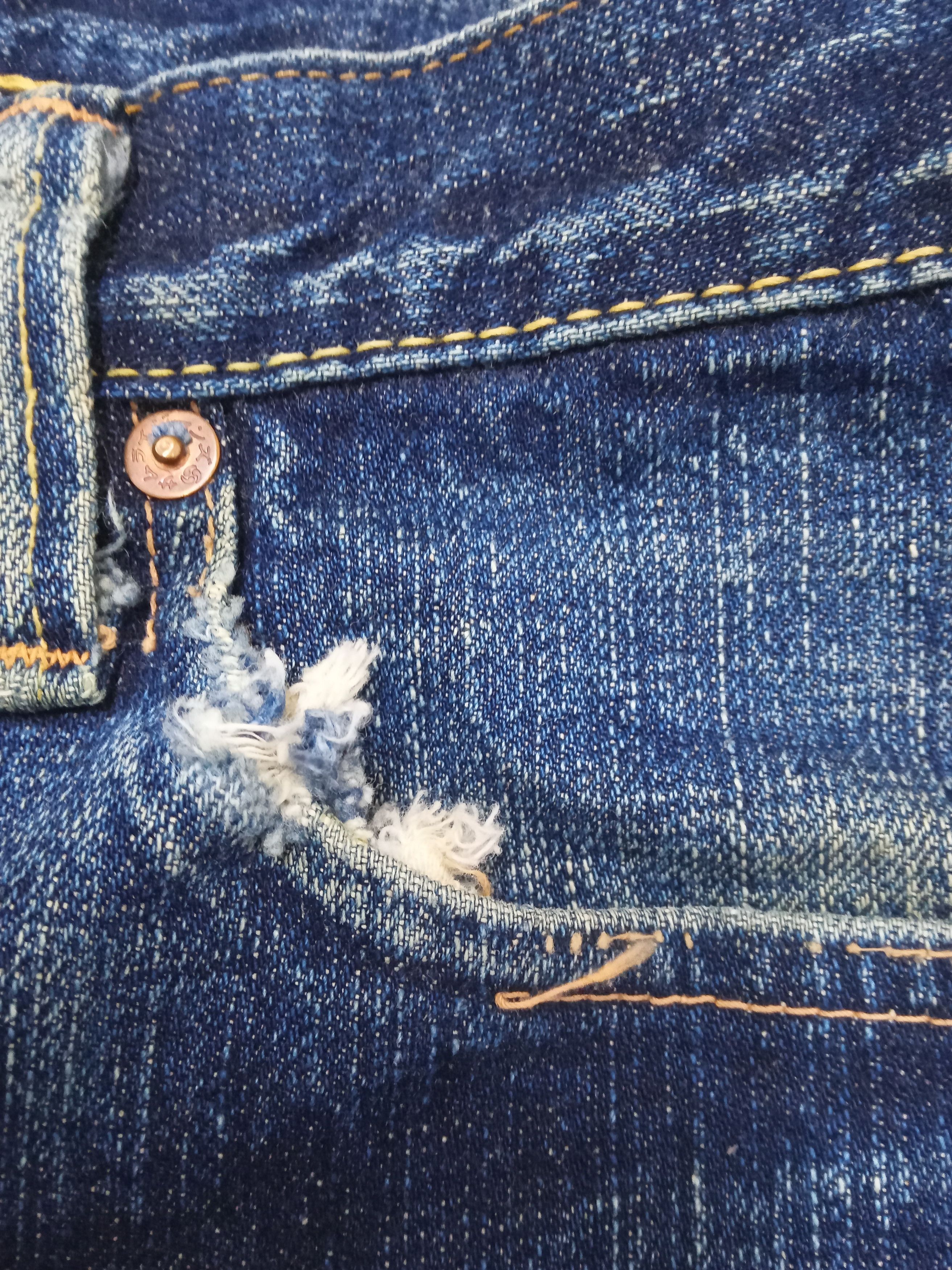 Samurai Jeans Samurai S0500XX Redline Selvedge Distressed Jeans Size US 29 - 10 Thumbnail