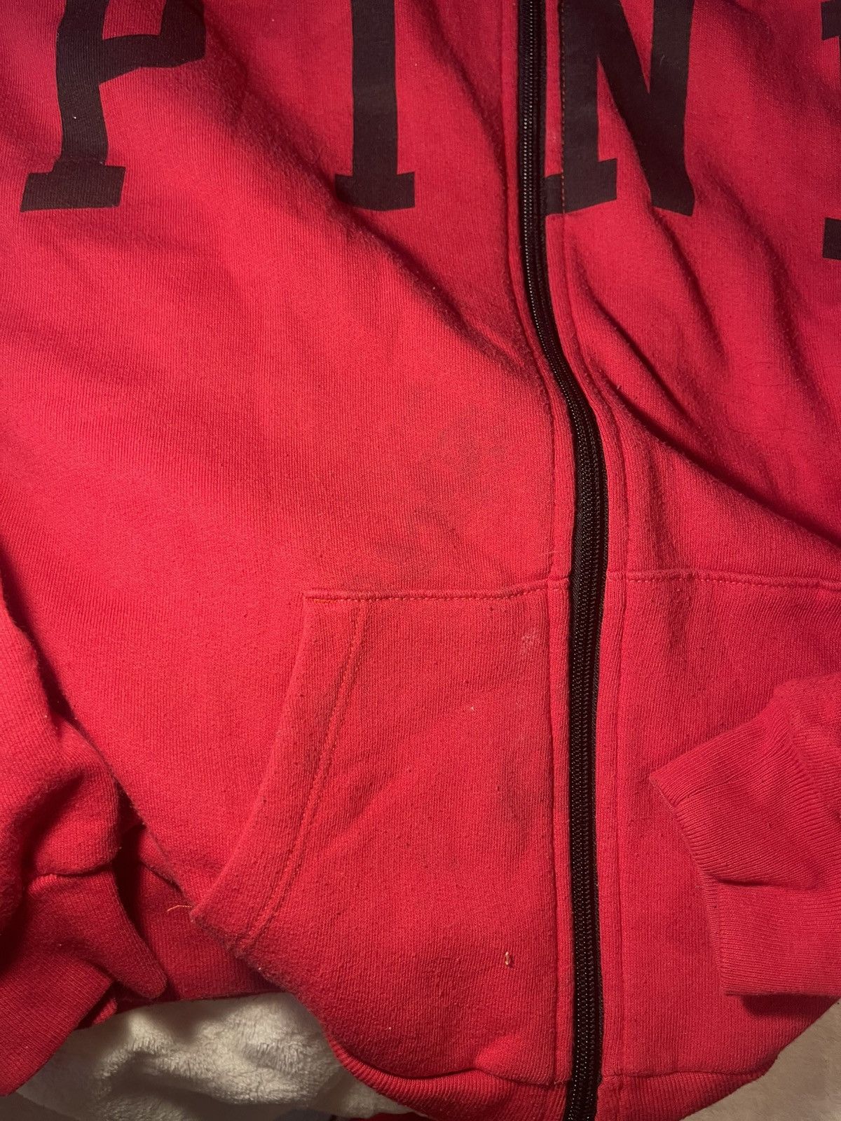 Pink × Victoria's Secret × Vintage Red fur - PINK Victoria secret hoodie Size XS / US 0-2 / IT 36-38 - 2 Thumbnail