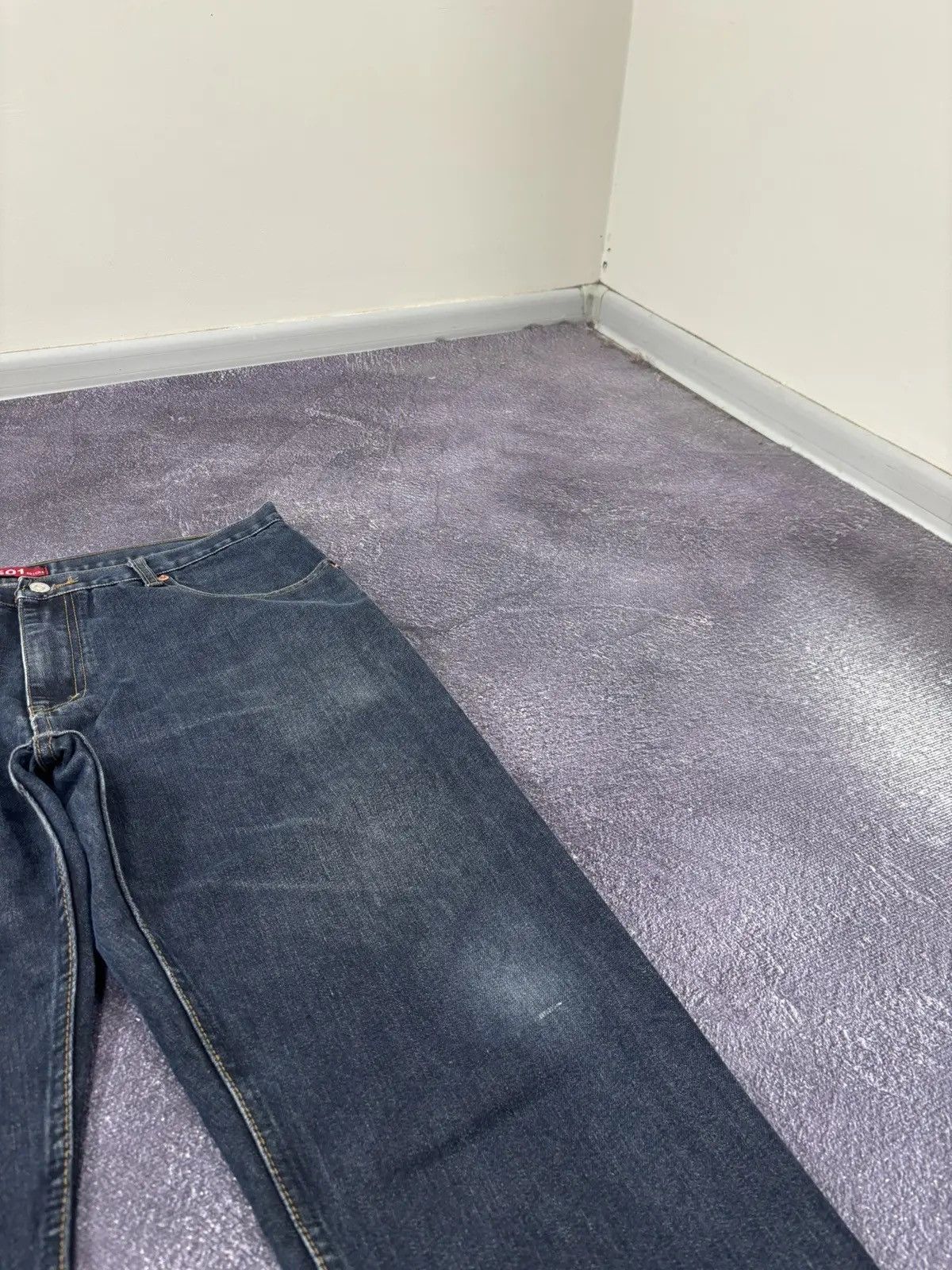 Levi's × Vintage Vintage Levi’s 501 Big Blue Tab USA Denim Baggy Jeans Size US 38 / EU 54 - 10 Thumbnail