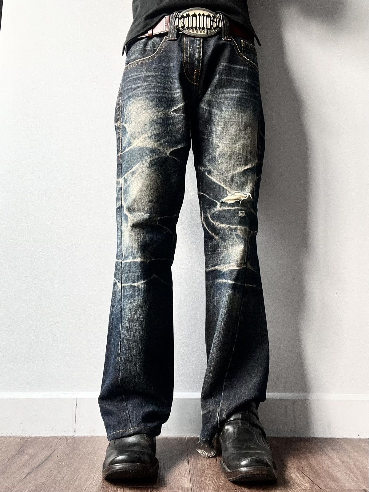 Tornado Mart Tornado Mart Avant-Garde Flared Jeans Size US 30 / EU 46 - 4 Thumbnail