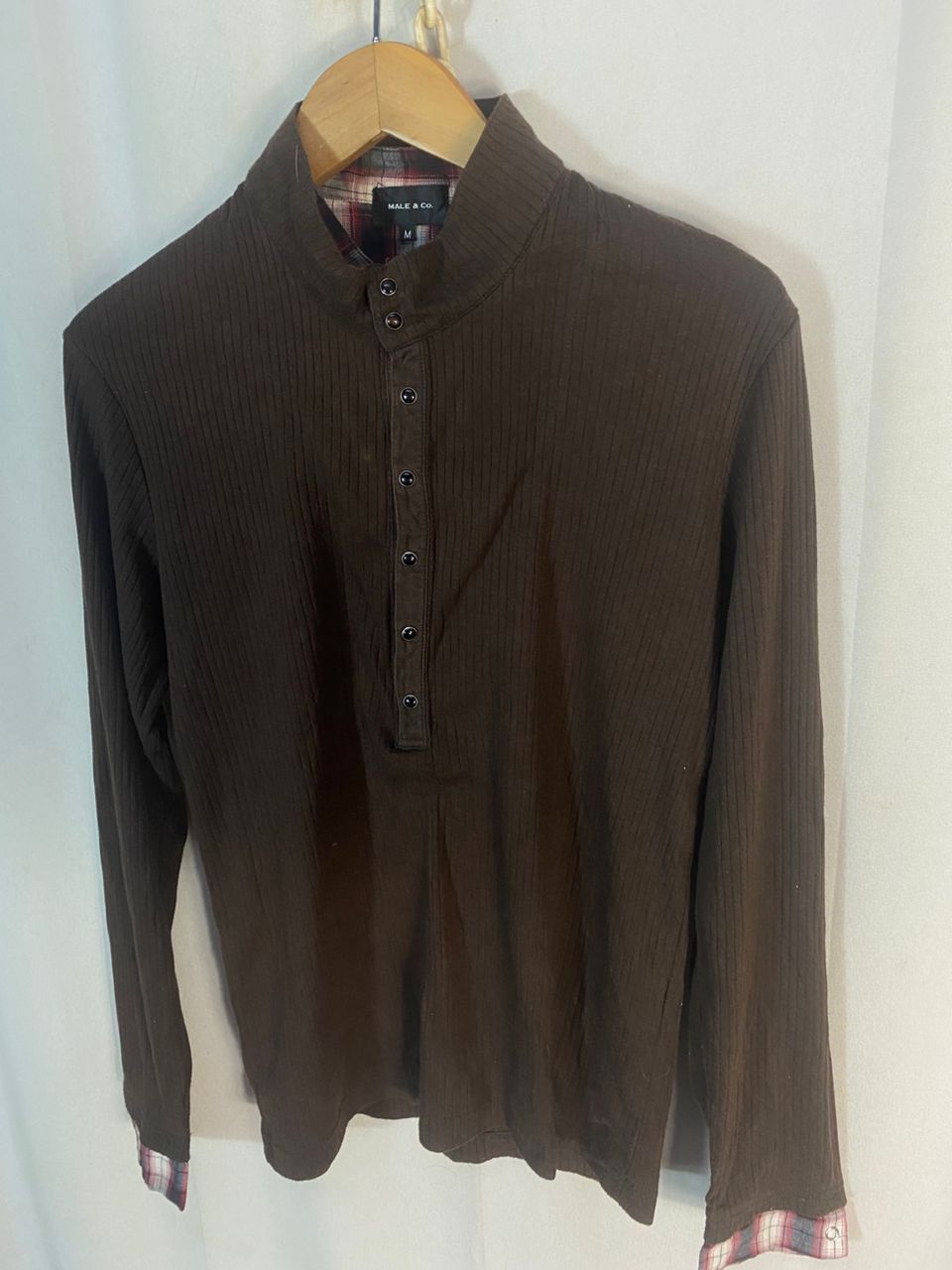 Japanese Brand Male&co double half snap button long sleeve shirt Size US S / EU 44-46 / 1 - 2 Thumbnail