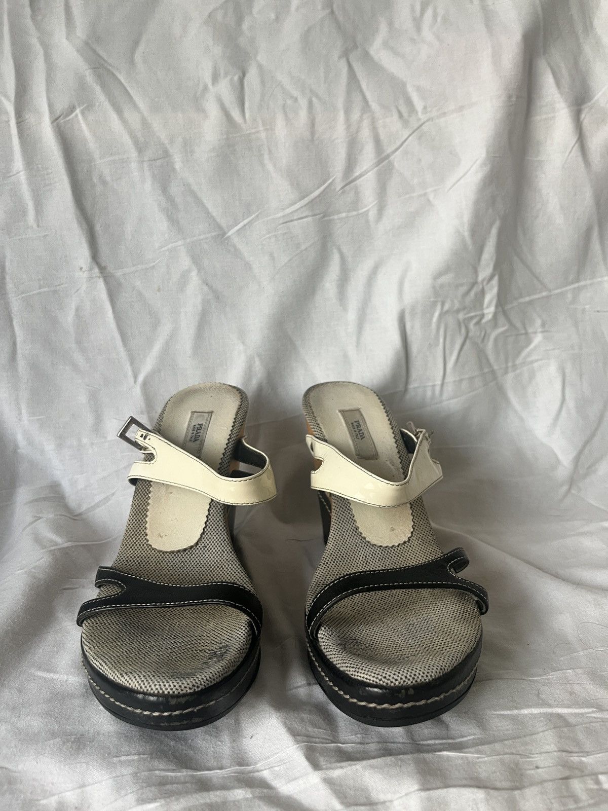 Prada Prada ivory wedge heels Size US 5.5 / IT 35.5 - 2 Thumbnail