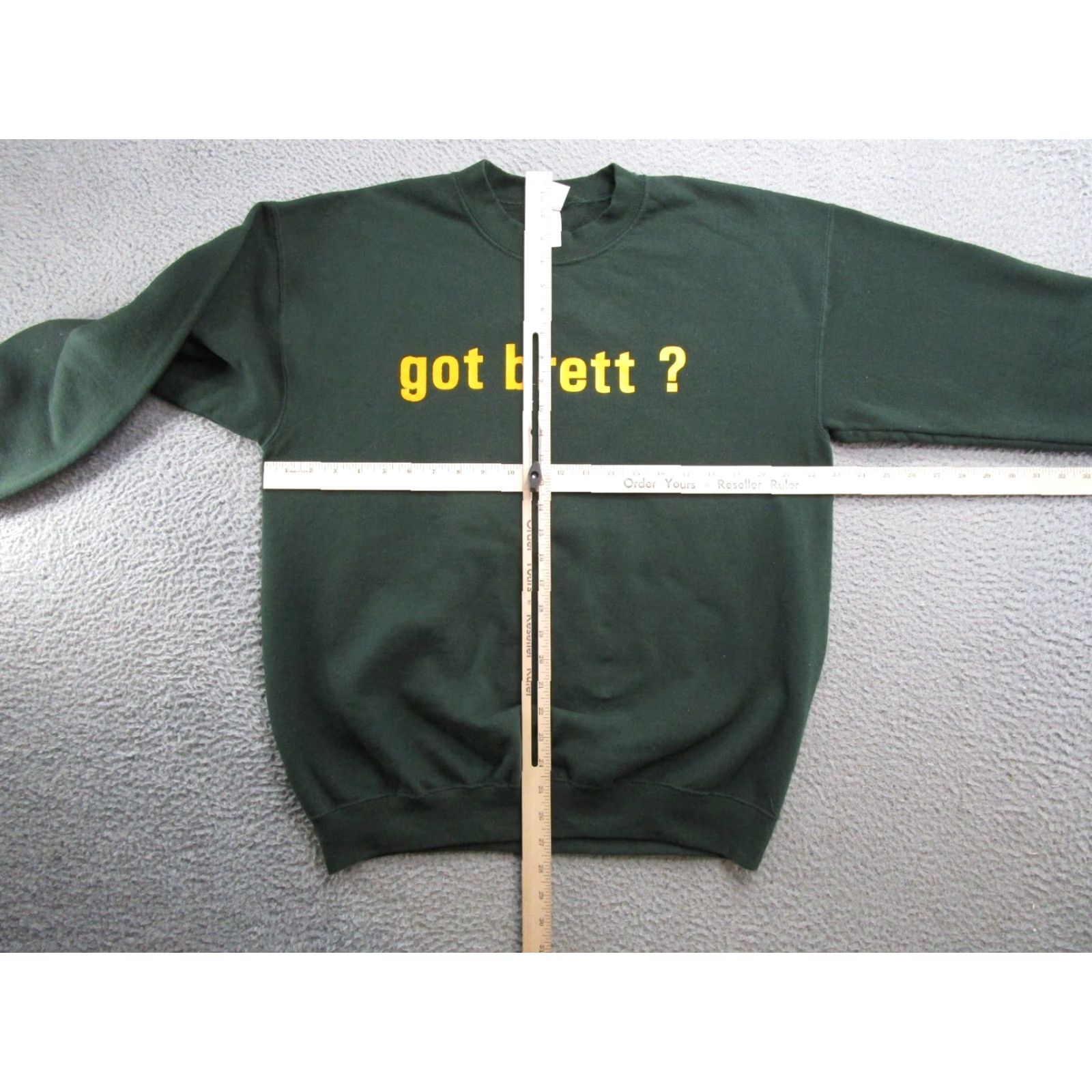Gildan VTG Brett Favre Packer Double Sided Sweatshirt Mens L NFL Green Hoodie Pullover Sports All Seasons Size US L / EU 52-54 / 3 - 5 Thumbnail