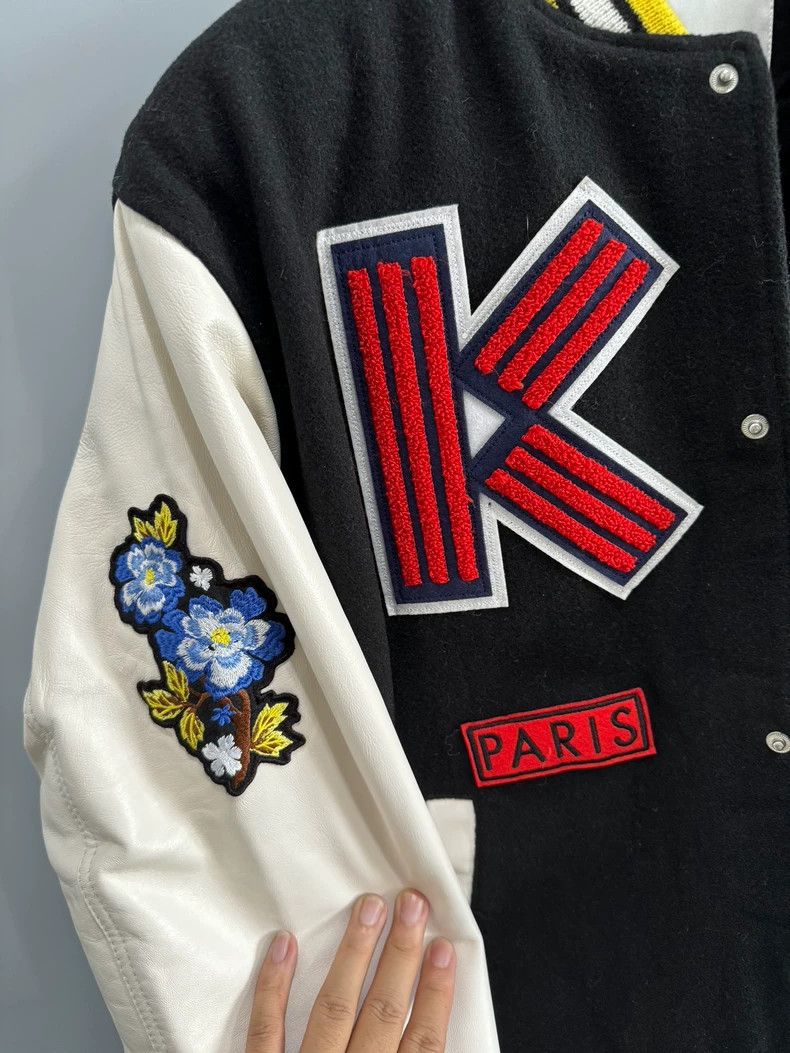 Kenzo KENZO Men's jacket, wide cut, black and white color block Size US S / EU 44-46 / 1 - 5 Thumbnail