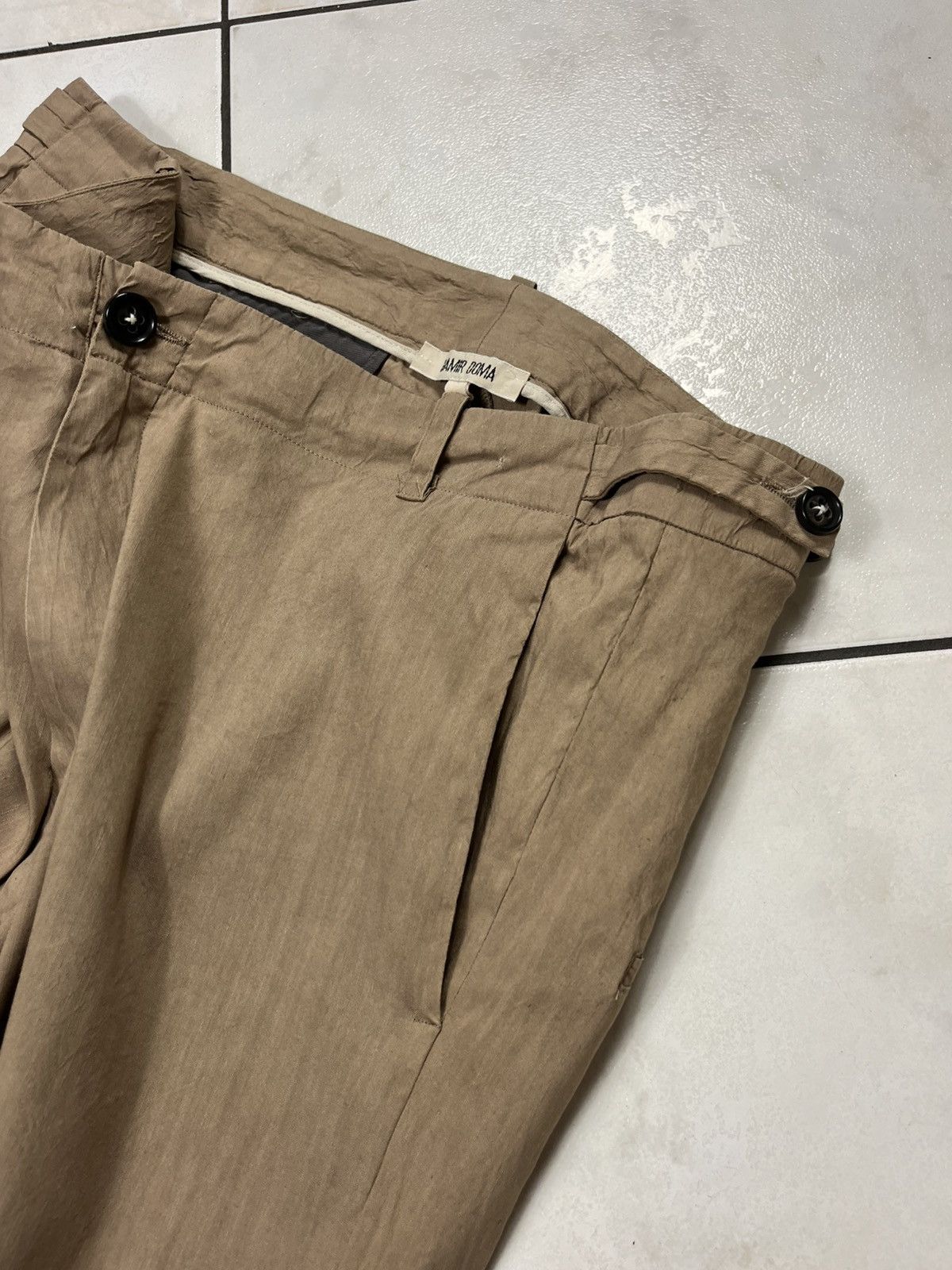 Damir Doma × Designer Damir Doma linen drop crotch pants asymmetric Size US 34 / EU 50 - 9 Thumbnail