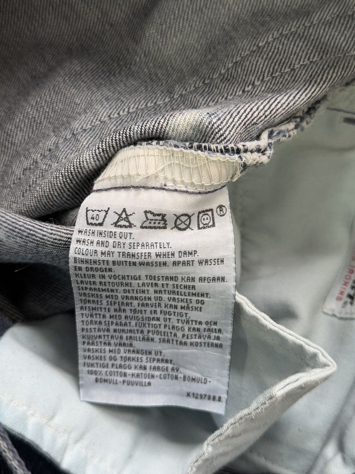Japanese Brand Vintage 90s Levis Sta Prest Faded Wash Distress Jeans Size US 30 / EU 46 - 7 Thumbnail