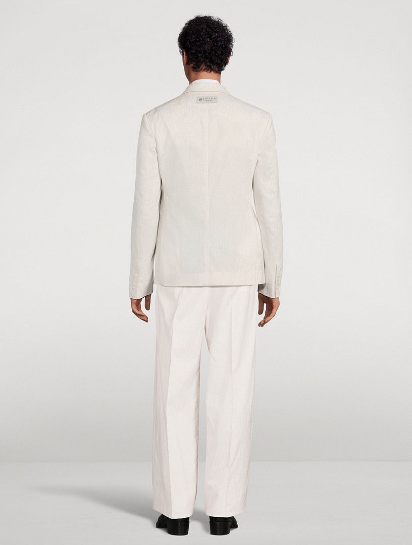 Amiri o1y0525 Blazer in Light Beige Size US M / EU 48-50 / 2 - 5 Thumbnail