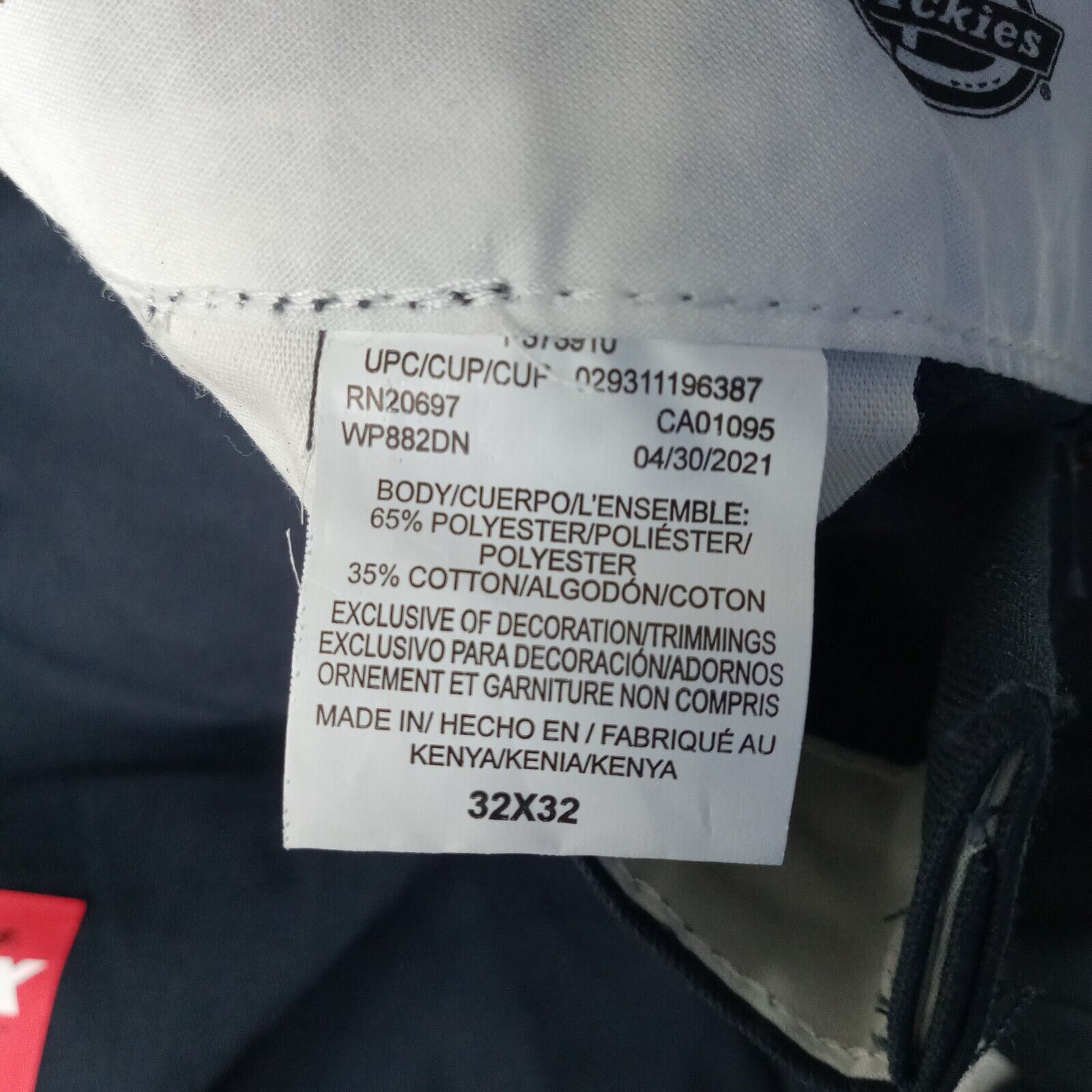 Dickies Dickies Regular Fit Double Knee Work Pants Men's 32x32 Blue Size US 32 / EU 48 - 4 Thumbnail