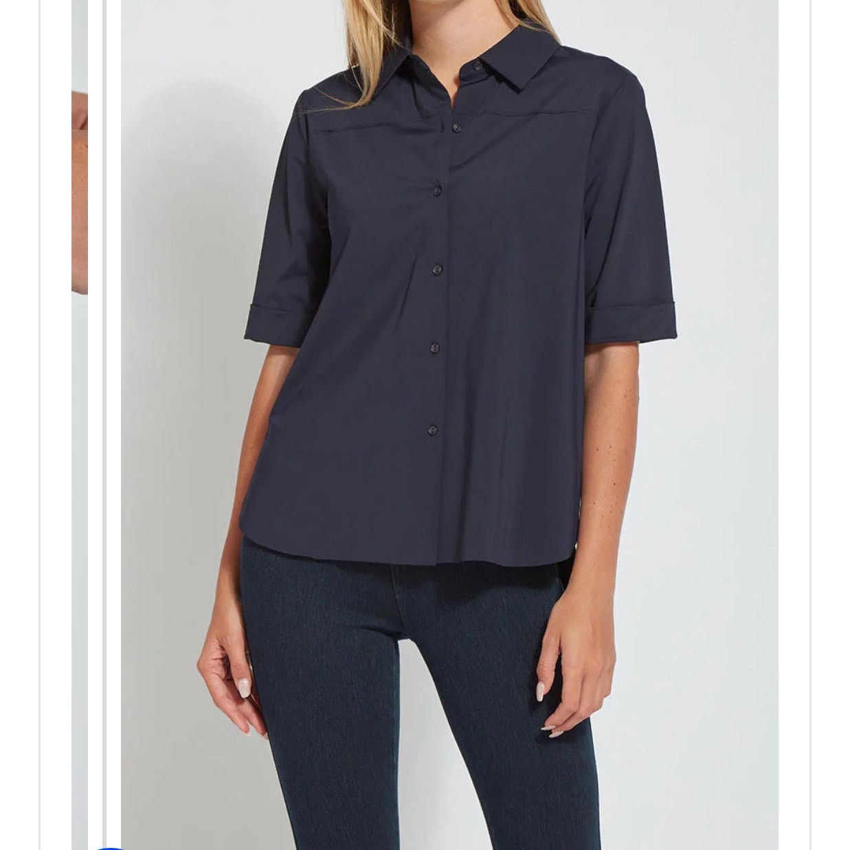 Other LYSSE Josie Short Sleeve Button Down wrinkle resistant XS Size XS / US 0-2 / IT 36-38 - 8 Thumbnail
