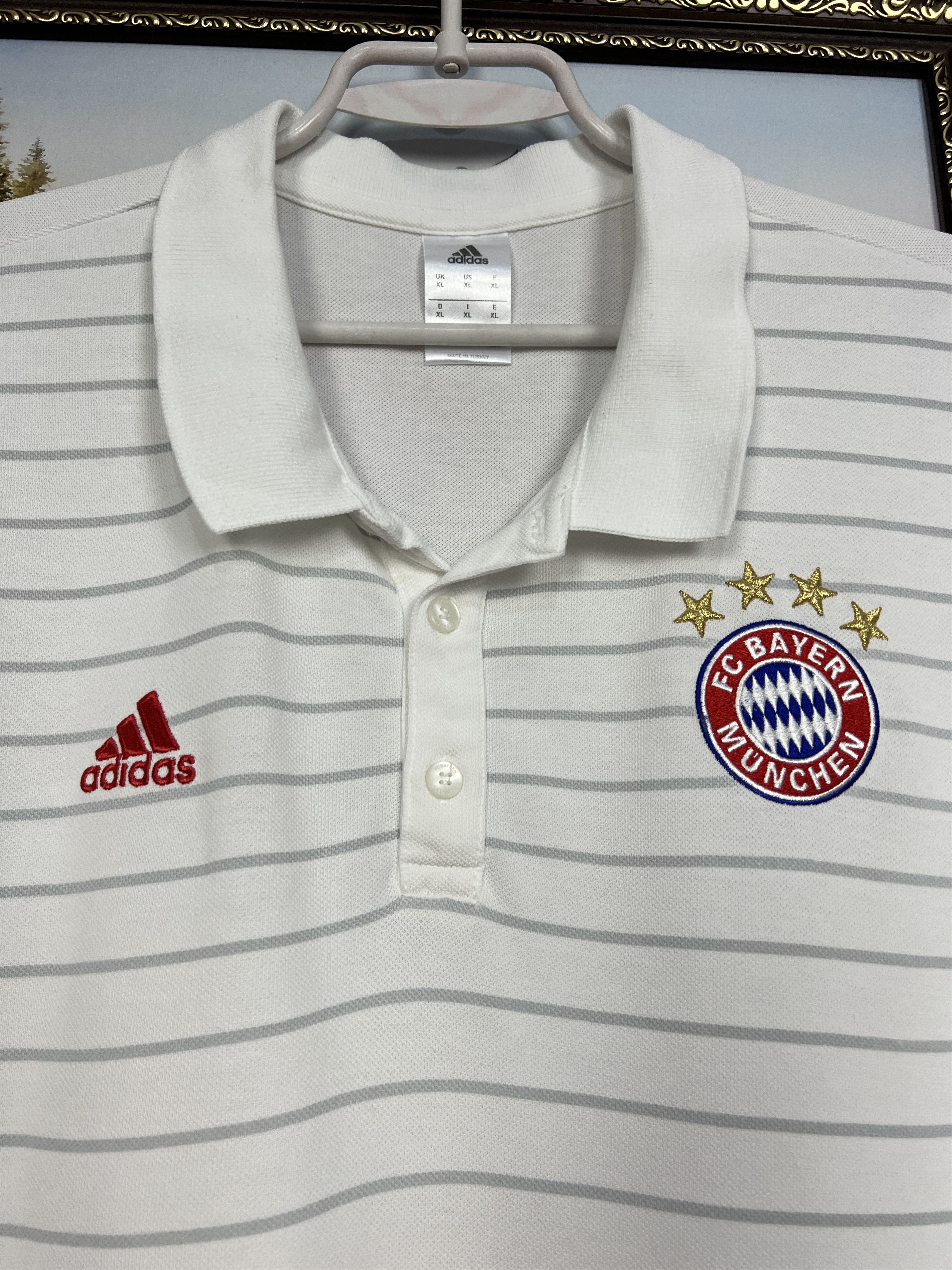 Adidas Adidas Bayern Munich Football Train Polo Soccer Shirt Jersey Size US XL / EU 56 / 4 - 3 Thumbnail
