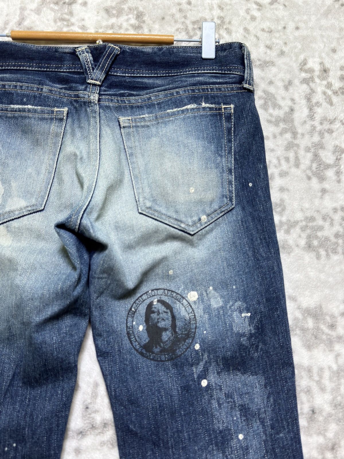 Vanquish Vintage Vanquish Distressed Paint Splatter Flared Low Rise Size US 30 / EU 46 - 11 Thumbnail