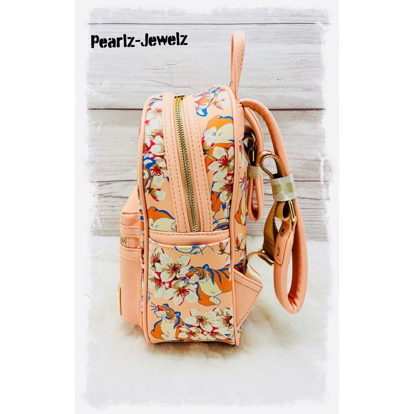 Disney Loungefly Disney Princess Jasmine Aladdin Rajah Floral Pink Size ONE SIZE - 4 Thumbnail