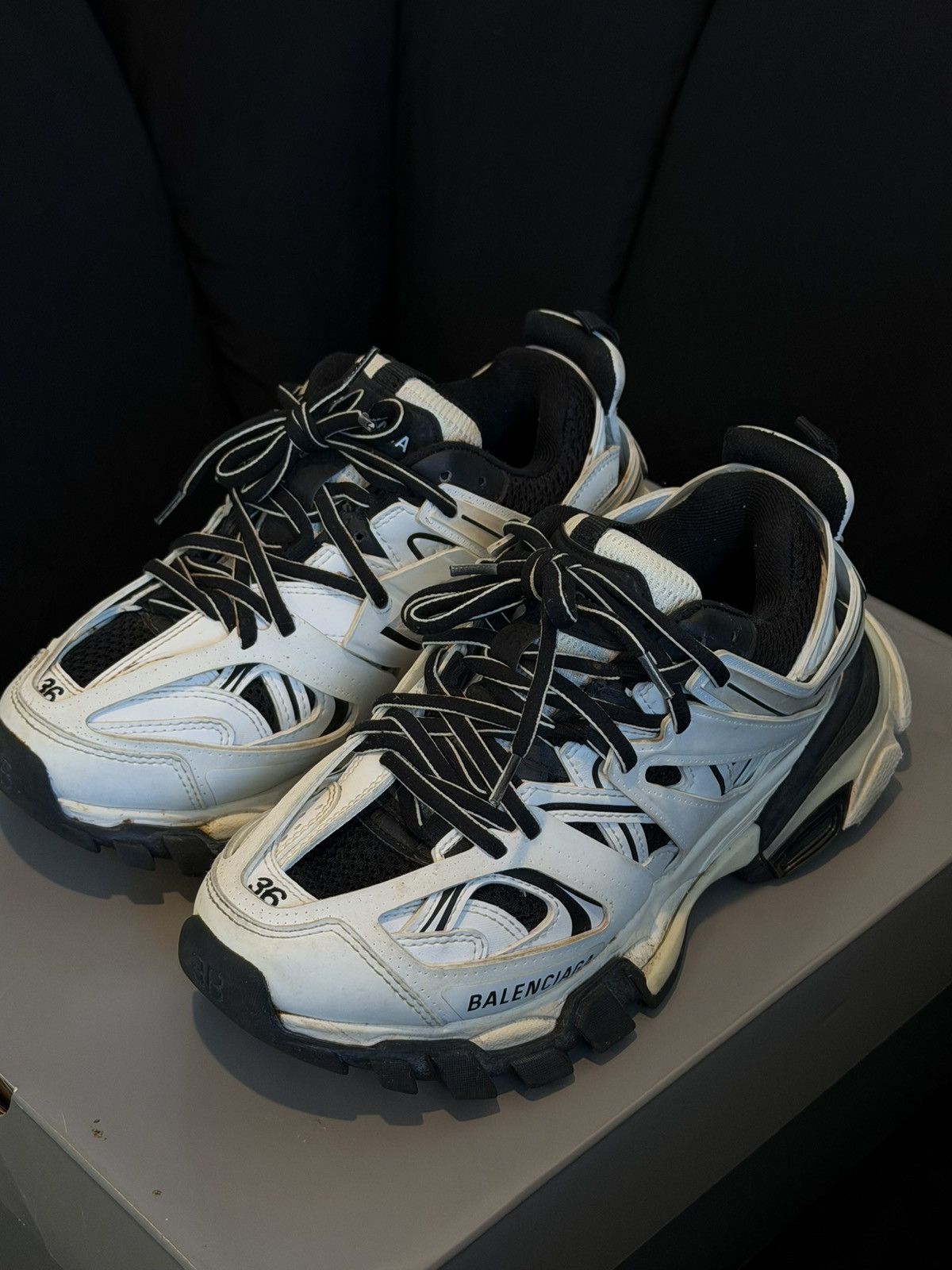 Balenciaga Balenciaga Track Sneakers White/Black Size US 6 / IT 36 - 1 Thumbnail