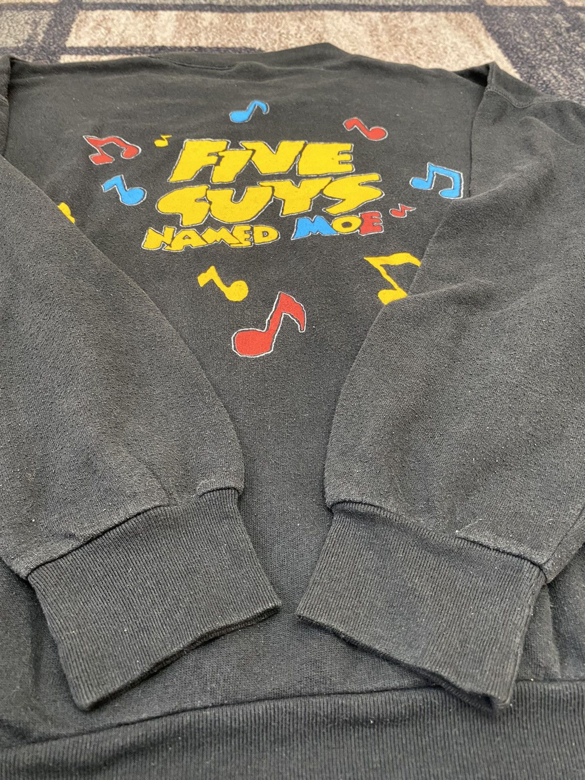 Vintage Vtg 90s Five Guys Named Moe Classic Jazz Musical Sweatshirt Size US XL / EU 56 / 4 - 4 Thumbnail