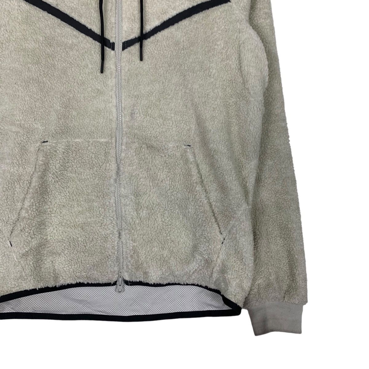 Nike NIKE Deep Pile Grey Fleece Zipper Hoodie Jacket #1059-C48 Size US M / EU 48-50 / 2 - 4 Thumbnail
