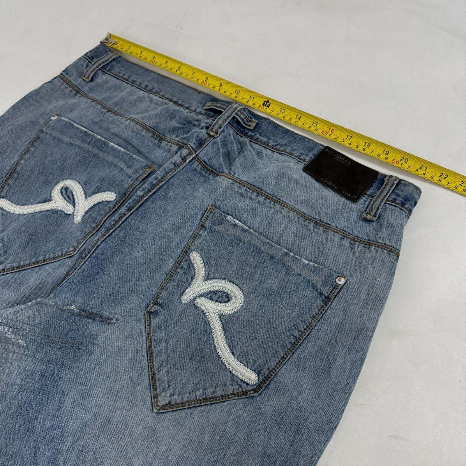 JNCO × Rocawear × Vintage Vintage y2k grunge archive rocawear faded baggy rare jeans Size US 42 / EU 58 - 5 Thumbnail