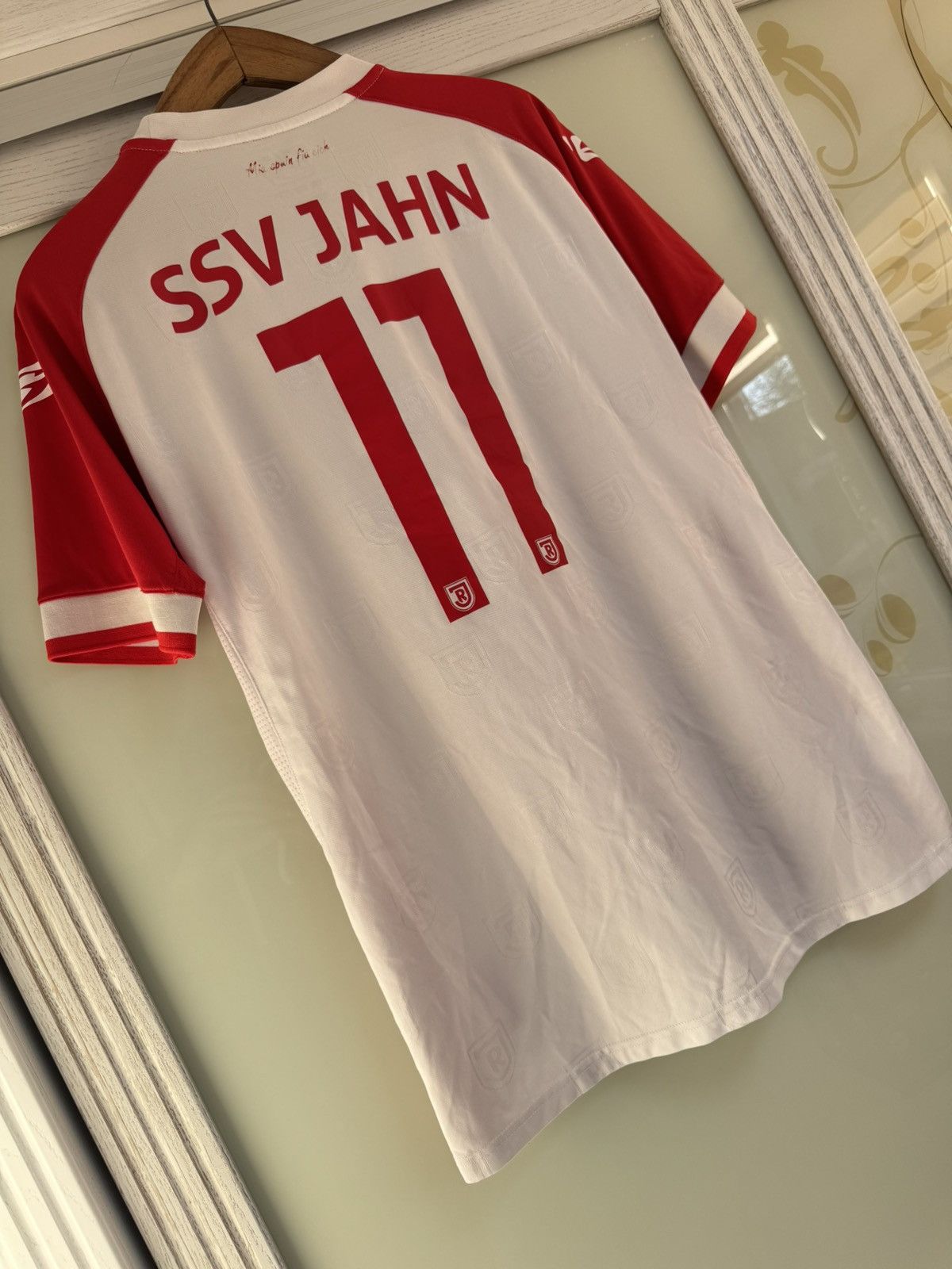 Vintage Jahn Regensburg 2021-2022 Home Soccer Jersey Football Shirt Size US L / EU 52-54 / 3 - 7 Thumbnail
