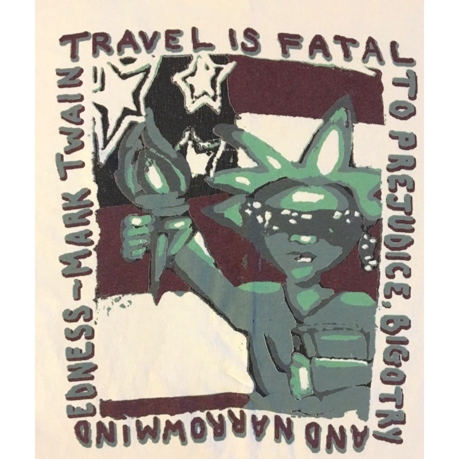 Vintage VINTAGE NAU World Citizen Distressed Shirt XL White Men T-Shirt 90s Grunge University Arizona 80s Hip Hop Rock Campus USA Size US XL / EU 56 / 4 - 3 Thumbnail