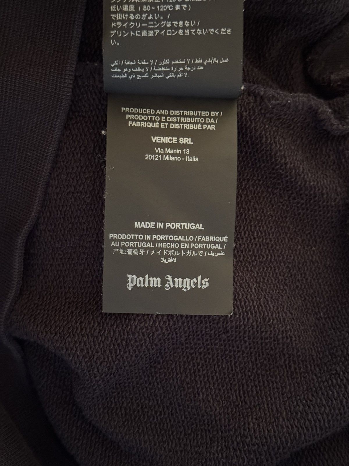 Palm Angels Palm Angels Black Hoodie with Flame Sleeves Size US XXS / EU 40 - 6 Thumbnail