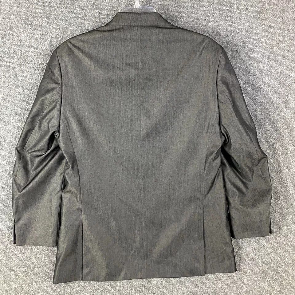 Michael Kors Michael Kors Blazer Men's 40R Polyester Blend Gray 2 Buttons Size 40R - 5 Thumbnail