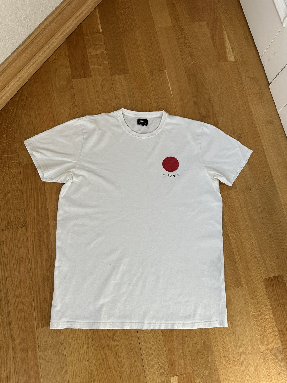 Edwin Men’s Edwin Japanese Sun Set T-shirt M Size White Size US M / EU 48-50 / 2 - 2 Thumbnail