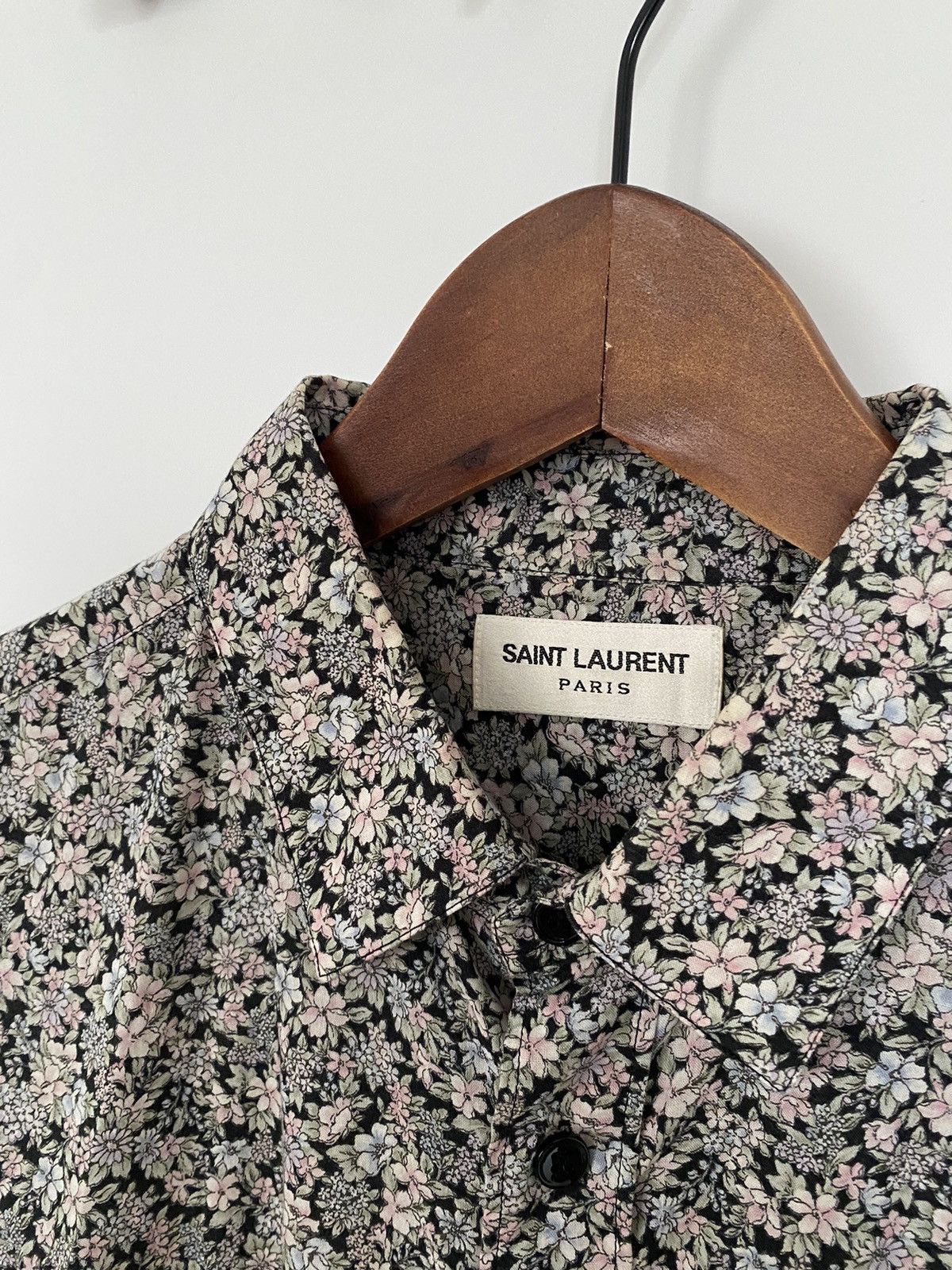 Saint Laurent Paris SS16 Floral Motiv Shirt Size US M / EU 48-50 / 2 - 2 Thumbnail