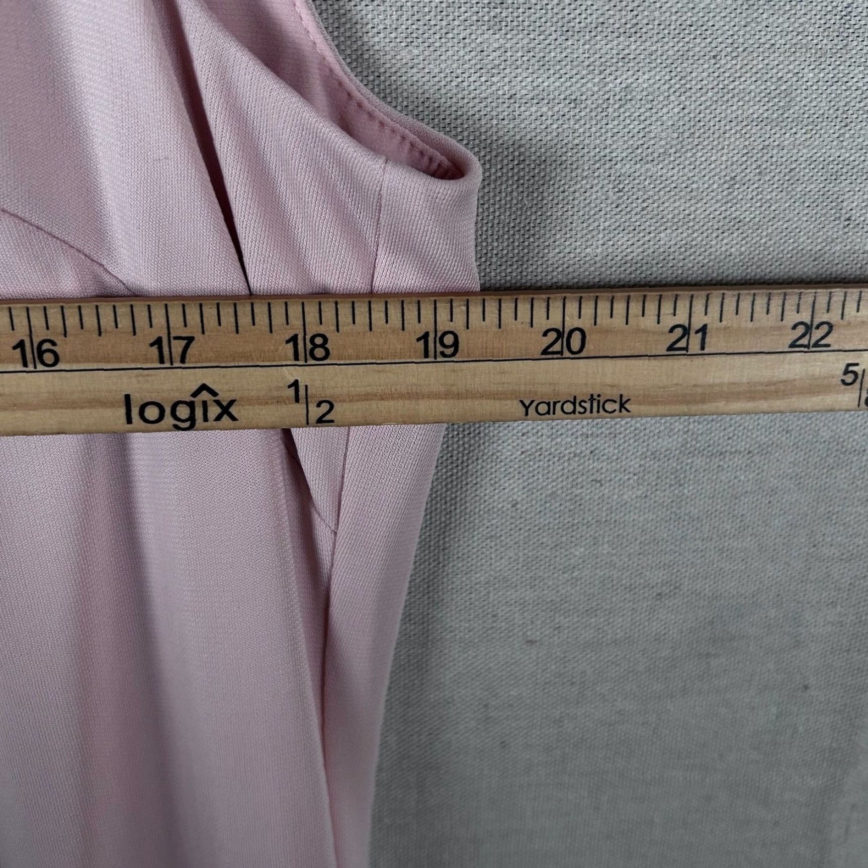 Ralph Lauren Lauren Ralph Lauren Black Label Light Pink Asymmetrical Buckle Dress Womens 16W Plus Size Knee Length Sleeveless Zip Button Flounce Hem Sheath Size XXL / US 16-18 / IT 52-54 - 5 Thumbnail