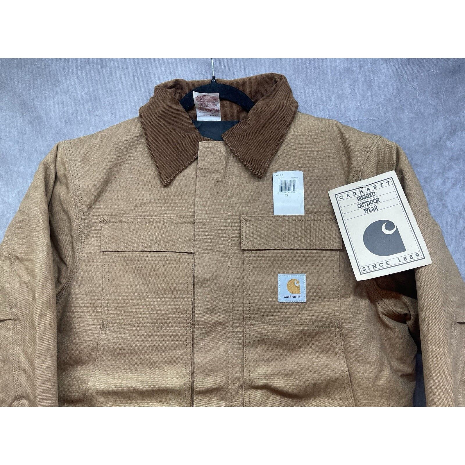 Carhartt VTG 70s Carhartt Duck Cotton Chore Jacket 42 Large Brown Duc Size US XS / EU 42 / 0 - 6 Thumbnail