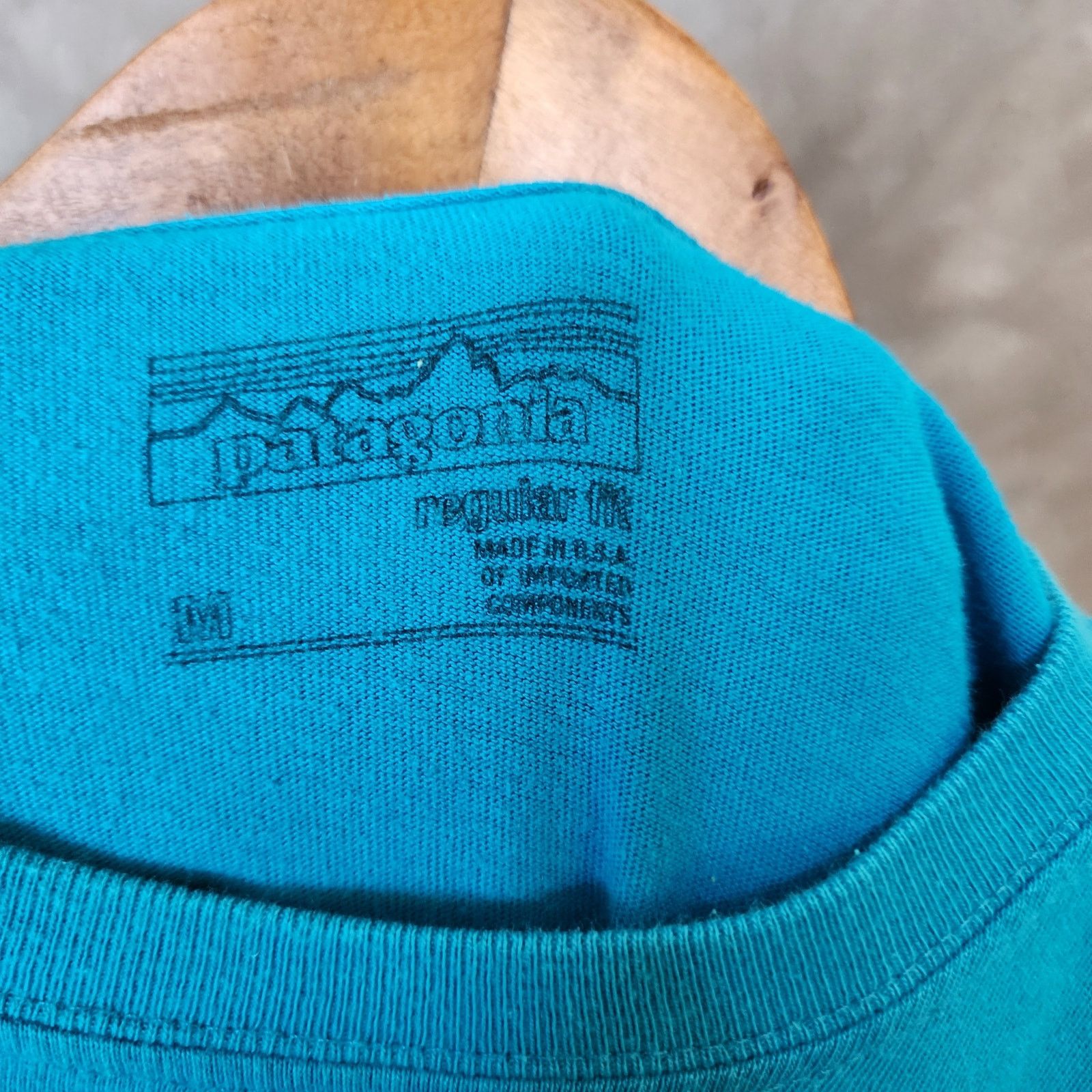 Patagonia Men's Patagonia Medium Spell Out T-Shirt Blue Size US M / EU 48-50 / 2 - 4 Thumbnail