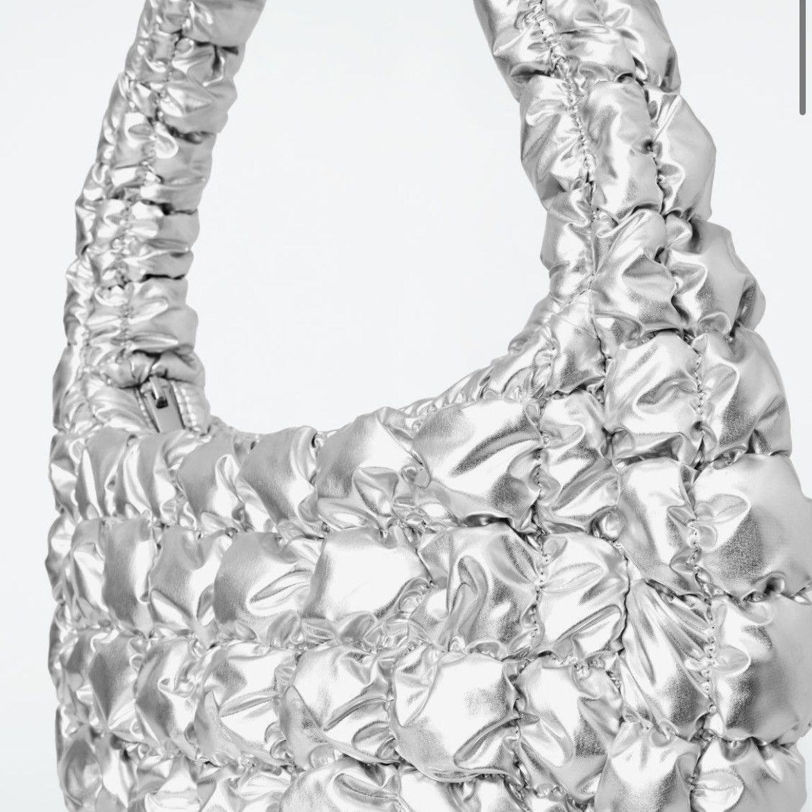 Cos COS Quilted Mini Bag NWT Silver Size ONE SIZE - 2 Thumbnail
