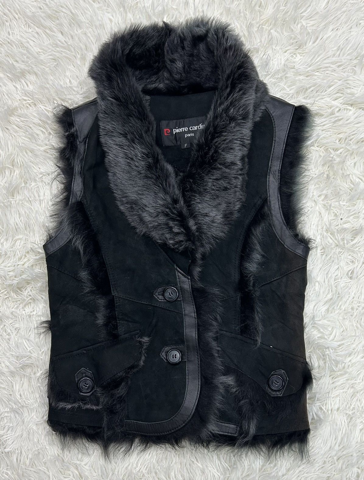 Pierre Cardin Pierre Cardin Sheep Fur Vest Size XS / US 0-2 / IT 36-38 - 1 Thumbnail