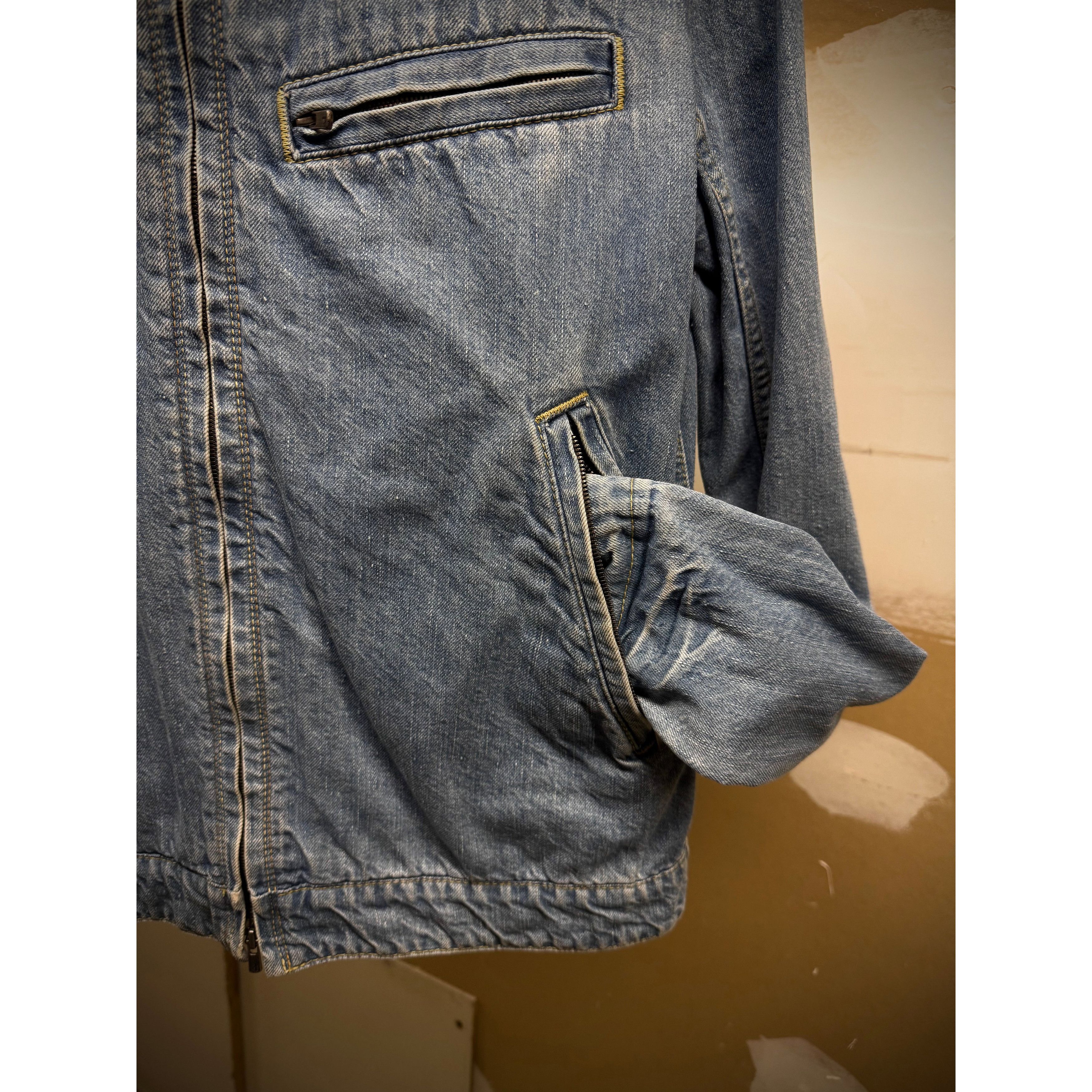 The Viridi-anne The Viridi-Anne Light Wash Denim Excella Zip-Up Work Jacket Size US S / EU 44-46 / 1 - 4 Thumbnail