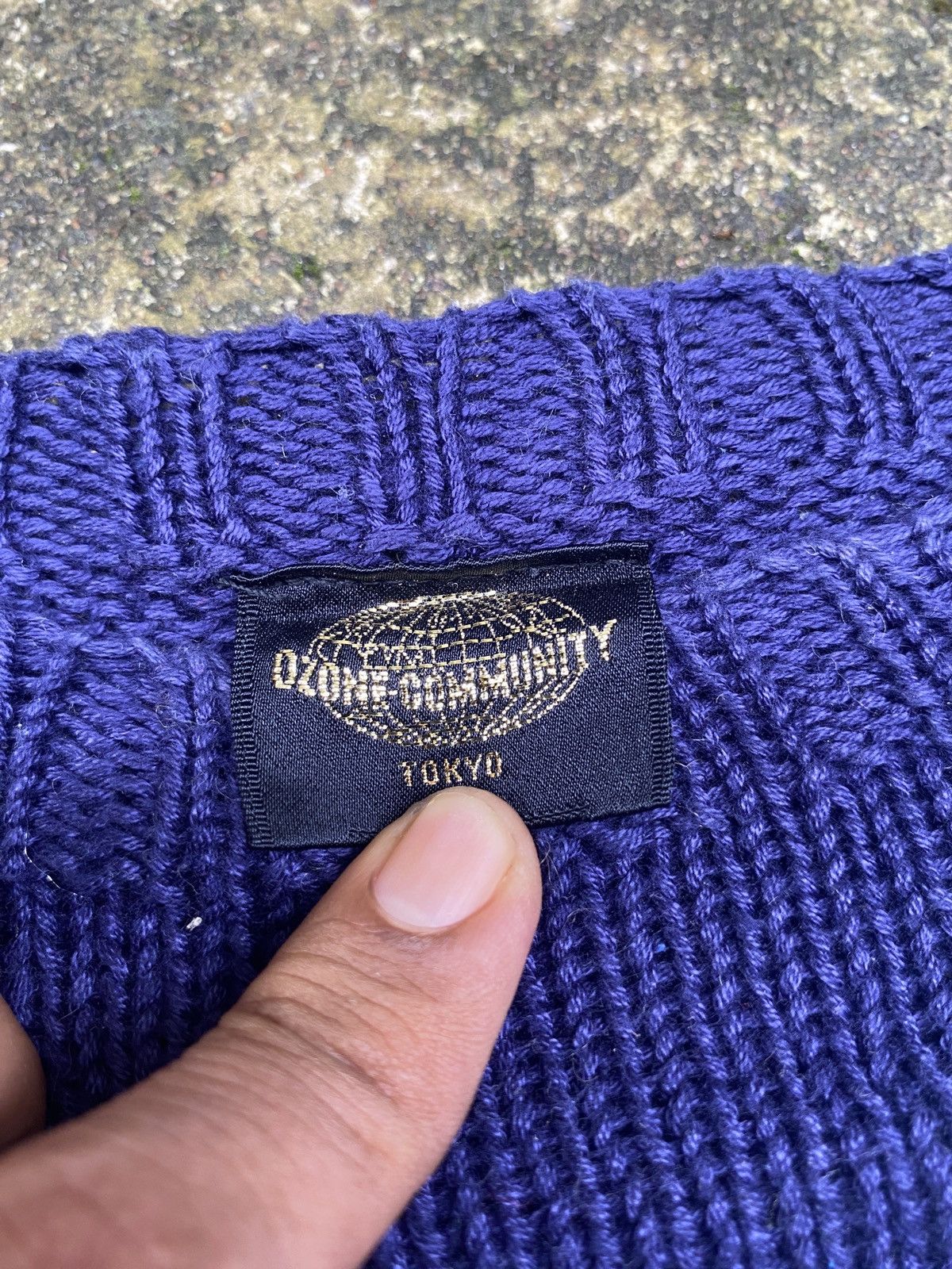 Hysteric Glamour × Japanese Brand 1990’s Ozone Community Knit Cable Sweater Size US M / EU 48-50 / 2 - 4 Thumbnail