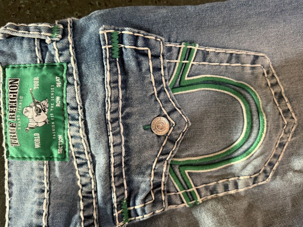 True Religion Tru Religion Ricki relaxed straight blue/green Size US 33 - 10 Thumbnail