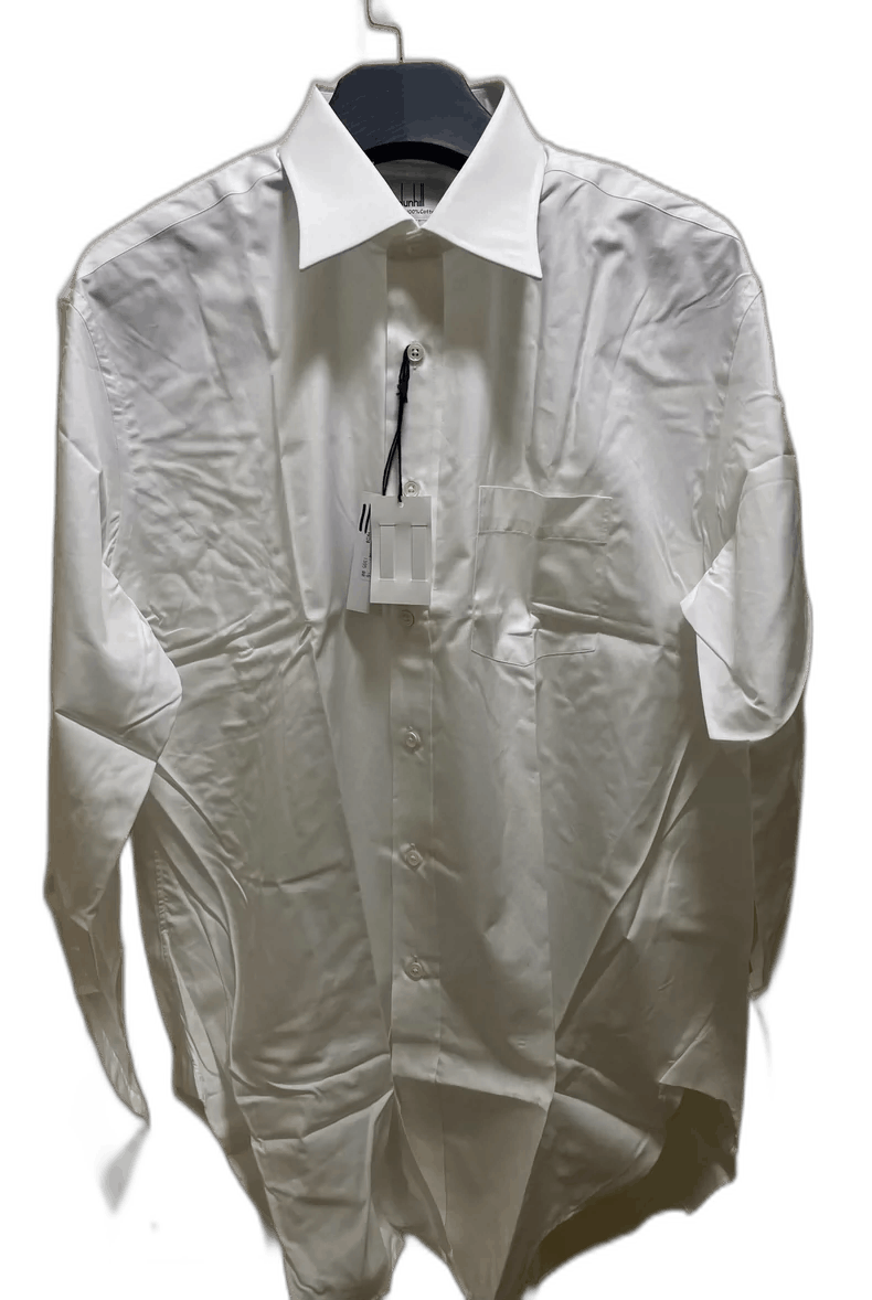 Alfred Dunhill Dunhill Men's Long Sleeve White Shirt Size US L / EU 52-54 / 3 - 1 Thumbnail