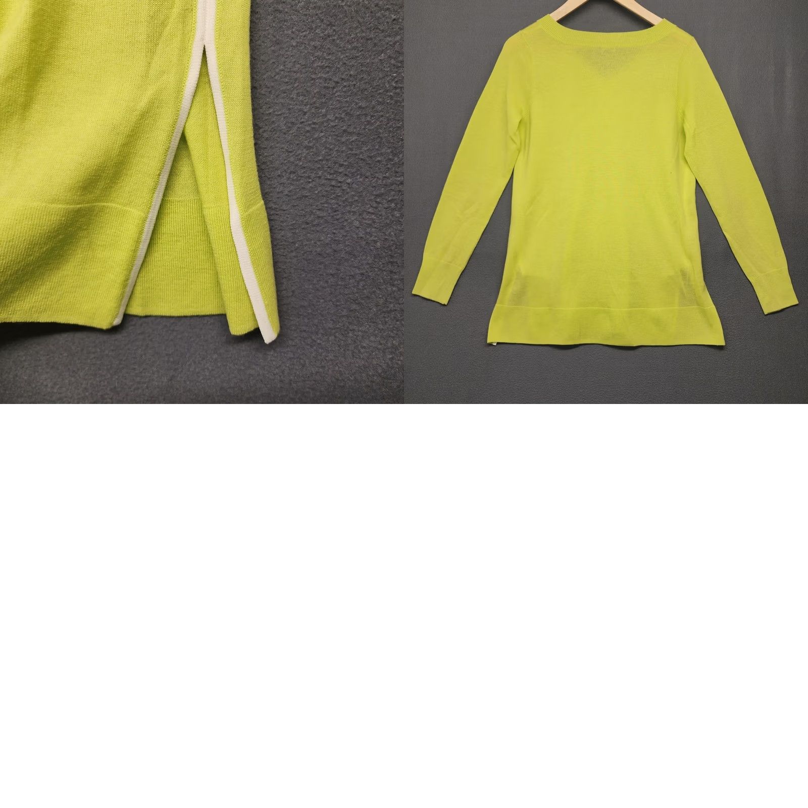 Vintage Worth New York Top Womens P Wool Blend Lightweight Sweater Tunic Stretch Crew Neck Long Sleeve Pullover Solid Green Wool Blend P Wool Blend Size S / US 4 / IT 40 - 9 Thumbnail