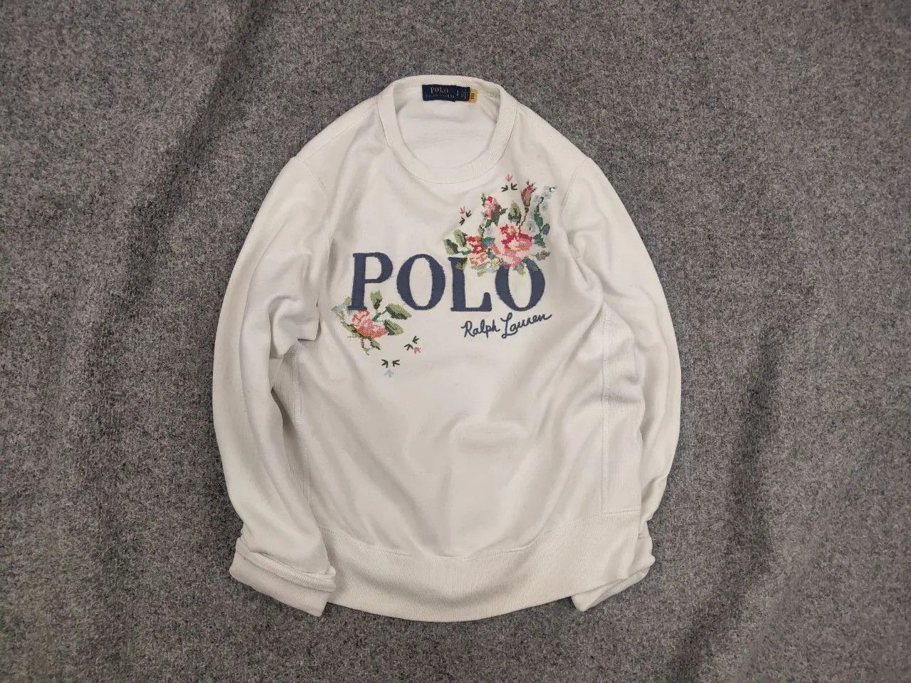 Polo Ralph Lauren Polo ralph lauren embroidered Crew Chek Sweatshirt Y2K Style Size S / US 4 / IT 40 - 1 Thumbnail