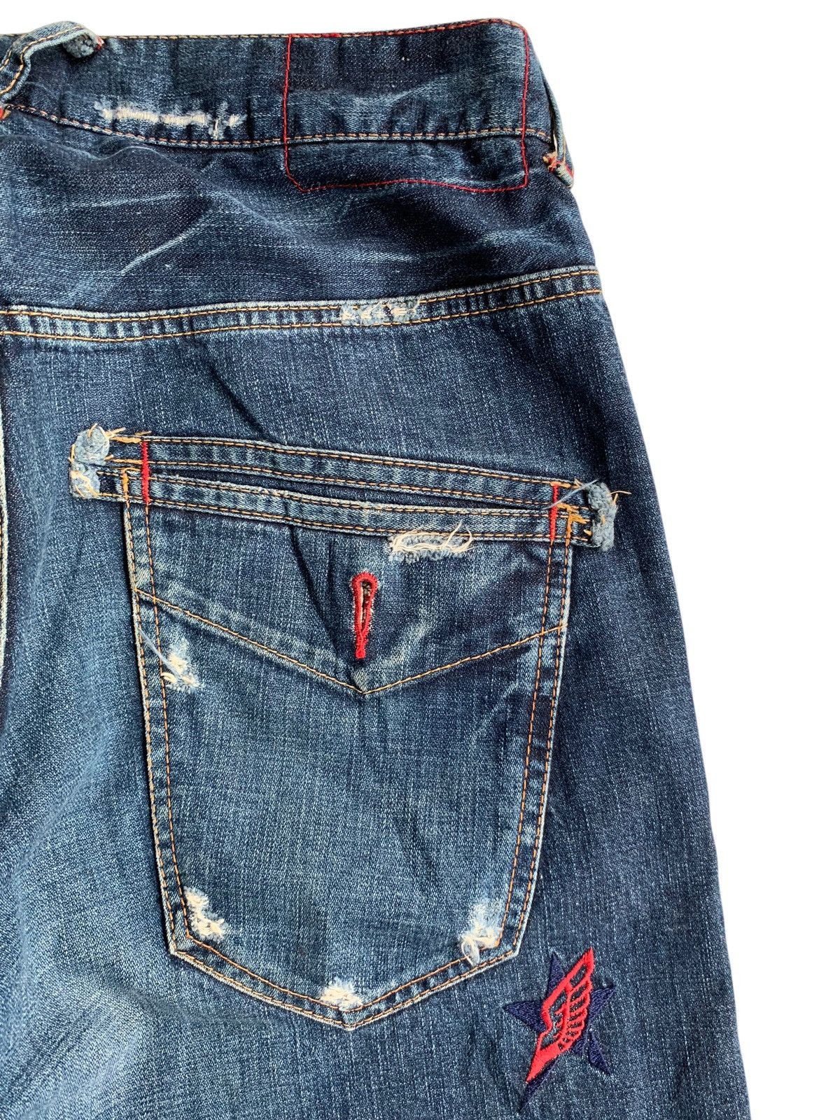 If Six Was Nine × Japanese Brand × Le Grande Bleu (L.G.B.) Japanese Blow You Mind Punk Style Denim☠️🎌 Size US 34 / EU 50 - 15 Thumbnail